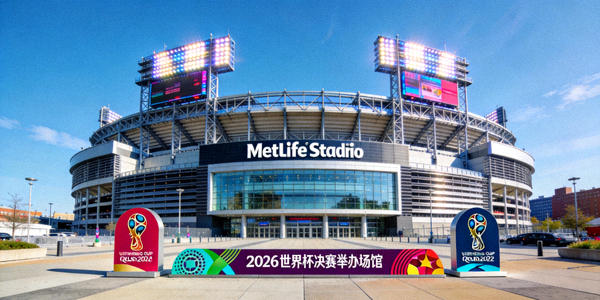 纽约MetLife体育场外部全景 - 2026世界杯决赛举办场馆